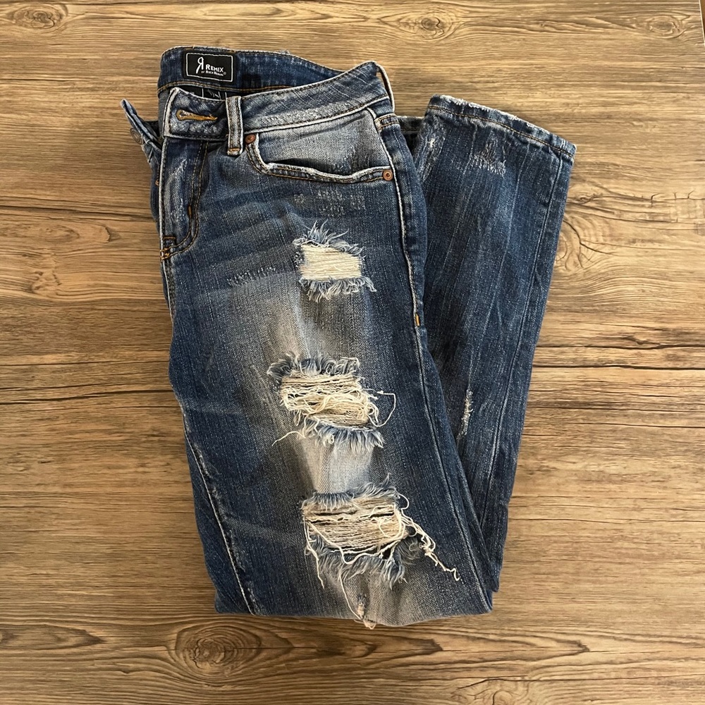 Remix by Rock Revival Boyfriend Crop Jeans